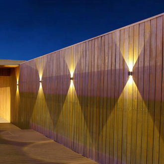 Solar Powered Hexagon Up & Down Wall Light