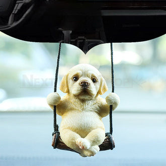 Swingende Labrador auto-ornament