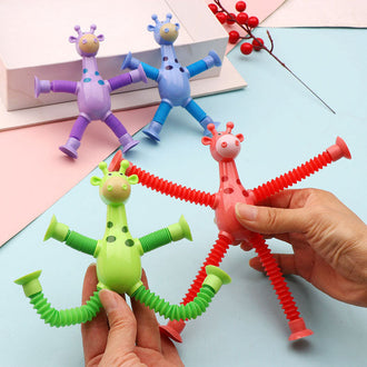 Giocattolo giraffa con ventosa telescopica