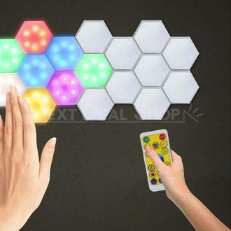 Juego de luces hexagonales LED Smart-Tap inalámbricas con control remoto
