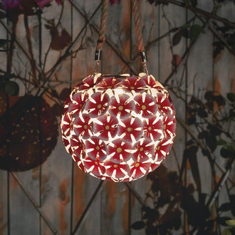 Solar-Powered Flower Ball Light