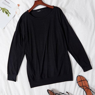 T-shirt met lange mouwen en zakken