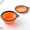 Tigela de água para animais de estimação portátil dobrável (com gancho) (4 cores) (4 unidades)