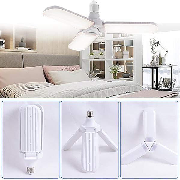 Foldable Fan Blade LED Light Bulb