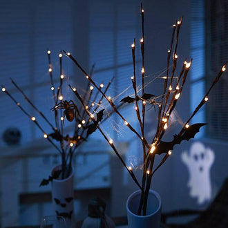 2 ensembles de guirlandes lumineuses LED pour Halloween