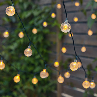 Solar-Powered Bubble Crystal Ball String Lights
