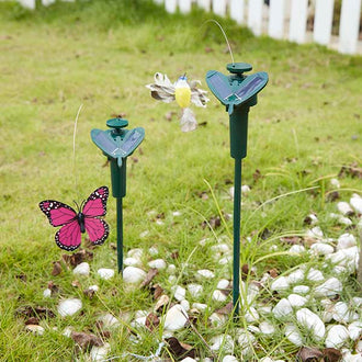 Decorazione da giardino rotante ad energia solare