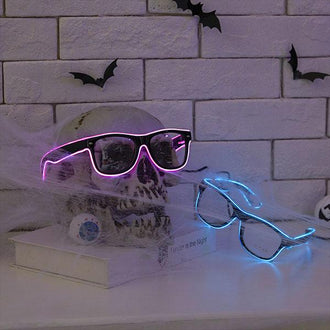 Lunettes d'Halloween lumineuses à LED en fil