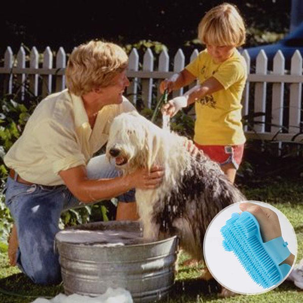Escova de banho para animais de estimação tamanho manual (3 unidades)