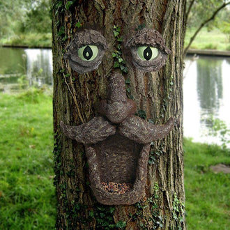 Set di sculture per il volto di un albero