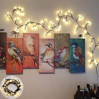 Luzes de videira LED brancas quentes